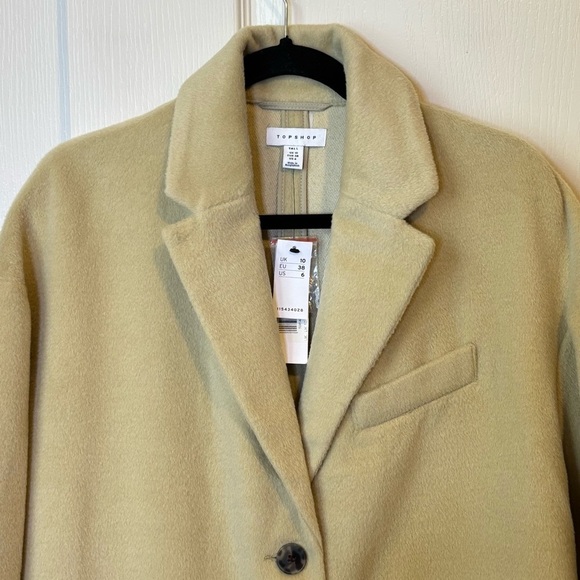 TopShop Longline Coat Women’s 6 Tall NWT - Picture 9 of 14